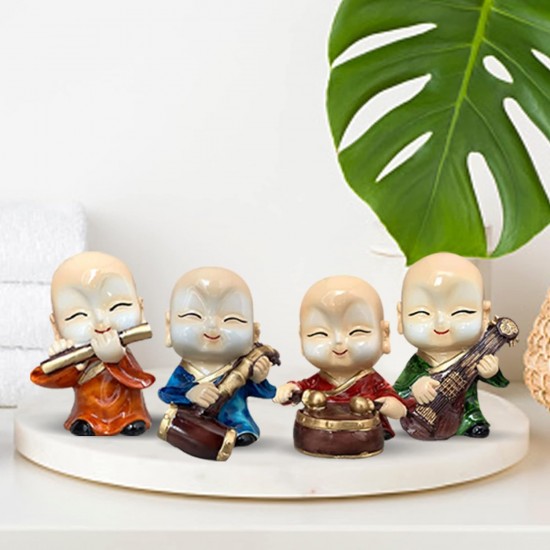Cute Baby Premium Rare Handcrafted Polymarble Meditation/Musical Buddha Statue Lord Figurine/Idol (6-inch) Cute Baby Premium Rare Handcrafted Polymarble Meditation/Musical Buddha Statue Lord Figurine/Idol (6-inch)