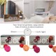 Digital LED Mirror Alarm Clock Smart Back Light Table Mirror Alarm Clock with Sensor Date and Temperature for Office Home and Bedroom for Heavy Sleeper