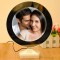 Led Magic Mirror Photo Frame With Charging Cable, Can be Customised Personalised for loved ones for any occasion (Round)