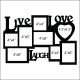 Live Love Laugh Wooden Photo Frame for Wall Decor Multiple Photo Collage Frame | Birthday | Anniversary | House Warming (Size 15.5x23 inch), Rectangular Live Love Laugh Wooden Photo Frame for Wall Decor Multiple Photo Collage Frame | Birthday | Anniversary | House Warming (Size 15.5x23 inch), Rectangular
