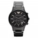 Emporio Armani Men's Renato Chronograph Watch Black Steel AR2453 Emporio Armani Men's Renato Chronograph Watch Black Steel AR2453